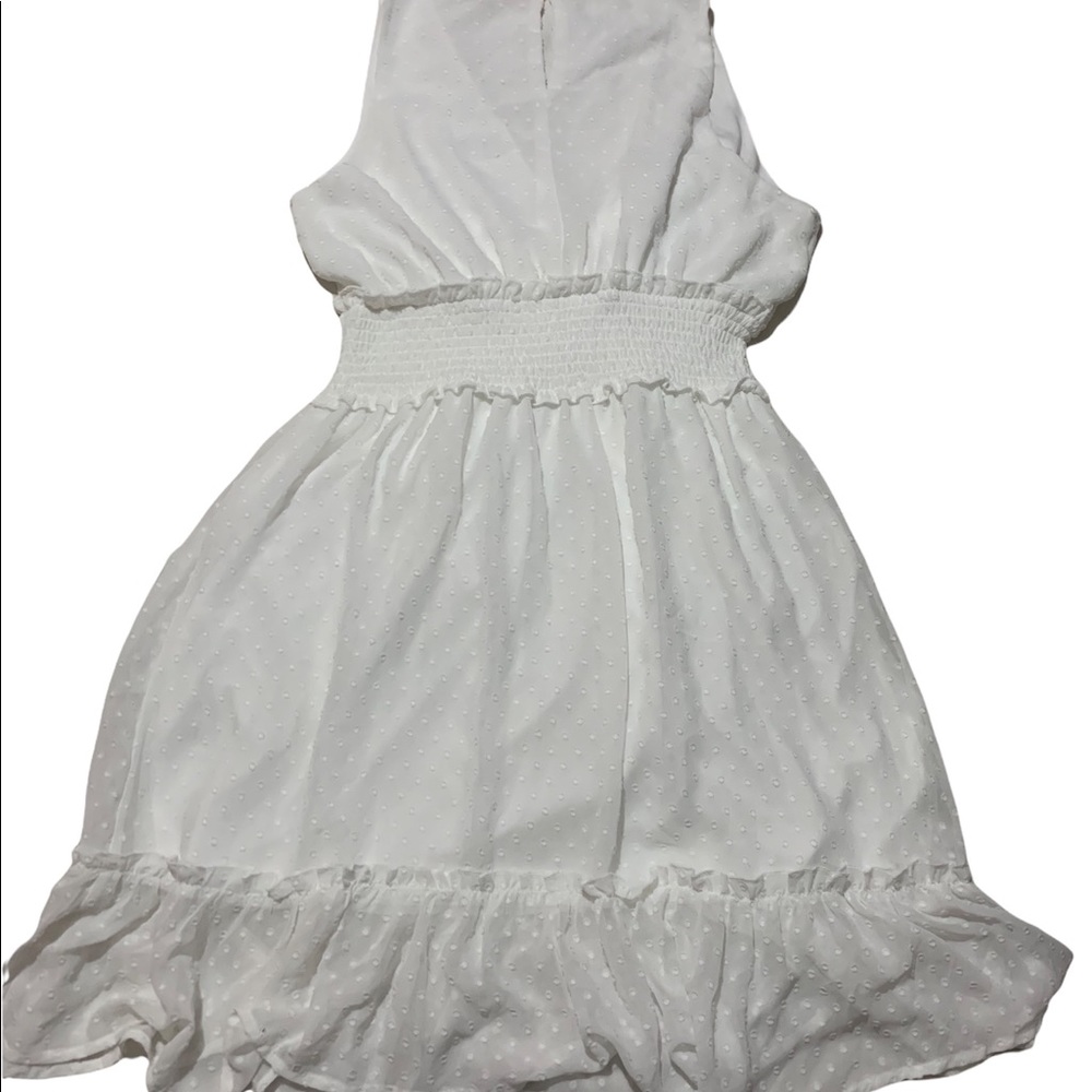 NWT Chocolate Usa white Pom Pom Dotted knee length Dress - Picture 4 of 6